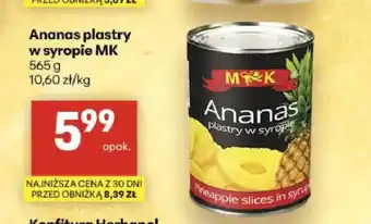 Delikatesy Centrum Ananas w puszce plastry w syropie MK oferta