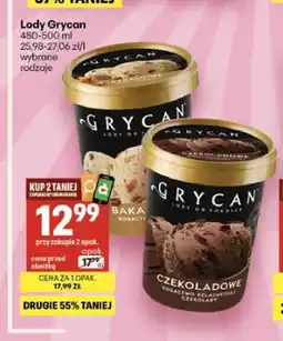 Delikatesy Centrum Lody Grycan bakaliowe oferta