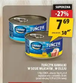 Arhelan Tuńczyk kawałki w sosie własnym Lisner oferta