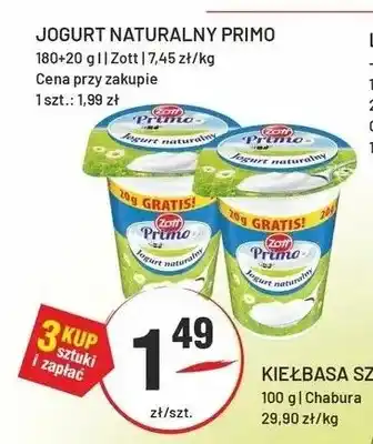 Sedal Jogurt naturalny Primo Zott oferta