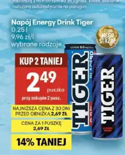 Delikatesy Centrum Napój energetyczny Tiger Classic oferta