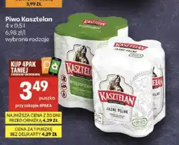 Delikatesy Centrum Piwo Kasztelan Niepasteryzowane 4-pak oferta