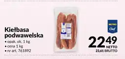 Makro Kiełbasa podwawelska Metro Chef oferta