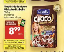 Delikatesy Centrum Płatki śniadaniowe Mlekołaki Choco muszelki Lubella oferta