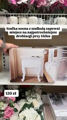 Pepco Szafka nocna z szufladą Pepco Home oferta