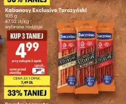 Delikatesy Centrum Kabanosy Exclusive drobiowe Tarczyński oferta