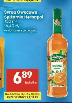 Delikatesy Centrum Syrop owocowy Herbapol Spiżarnia Pomarańcza oferta