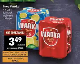 Delikatesy Centrum Piwo Warka Classic 4-pak oferta
