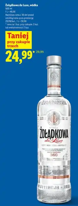 Lidl Żołądkowa de Luxe, wódka oferta
