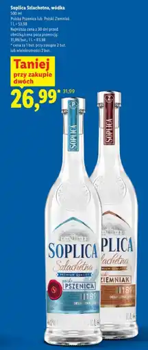 Lidl Soplica Szlachetna, wódka oferta