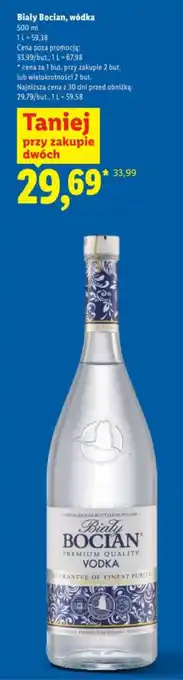 Lidl Biały Bocian, wódka oferta