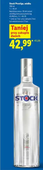Lidl Stock Prestige, wódka oferta