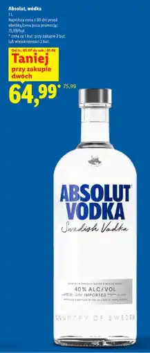 Lidl Absolut, wódka oferta