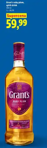 Lidl Grant's ruby plum, spirit drink oferta