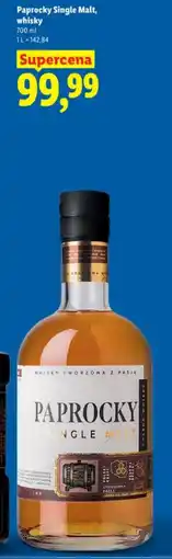 Lidl Paprocky Single Malt, whisky oferta