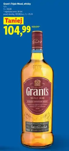 Lidl Grant's Triple Wood, whisky oferta