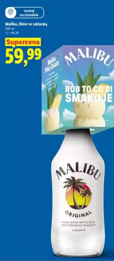 Lidl Malibu, likier ze szklanką oferta