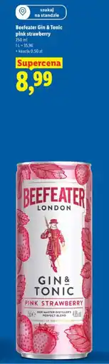 Lidl Beefeater Gin & Tonic pink strawberry oferta