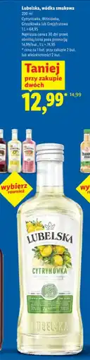 Lidl Lubelska, wódka smakowa oferta