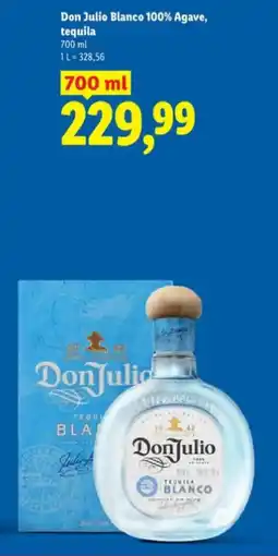 Lidl Don Julio Blanco 100% Agave, tequila oferta