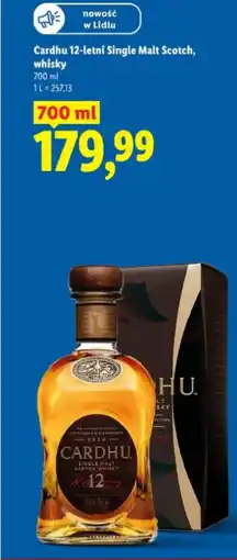 Lidl Cardhu 12-letni Single Malt Scotch, whisky oferta