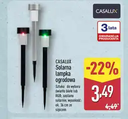 ALDI CASALUX Solarna lampka ogrodowa oferta