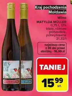 Carrefour Market Wino MATYLDA MÜLLER oferta