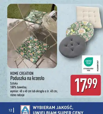 HOME CREATION Poduszka na krzesło