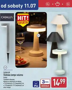 ALDI CASALUX Stołowa lampa solarna oferta