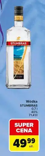 Carrefour Market Wódka STUMBRAS 0,7 l 40% oferta