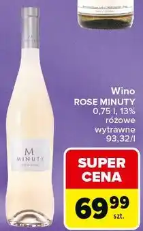 Carrefour Market Wino ROSE MINUTY oferta