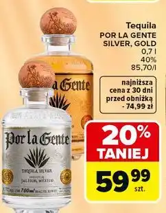 Carrefour Market Tequila POR LA GENTE SILVER, GOLD oferta