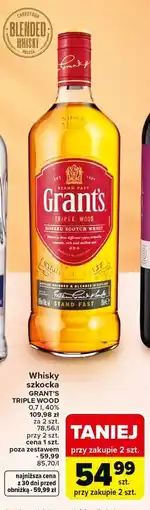Carrefour Whisky szkocka Grant's Triple Wood oferta
