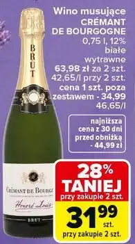 Carrefour Wino musujące CRÉMANT DE BOURGOGNE oferta