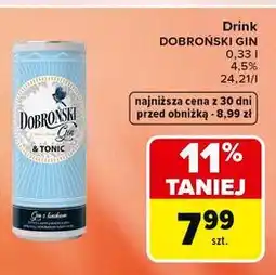 Carrefour Market Drink Dobroński Gin & Tonic oferta