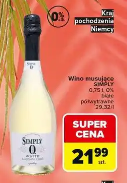 Carrefour Wino musujące SIMPLY oferta