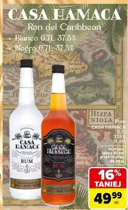 Carrefour CASA HAMACA Rum del Caribbean Blanco / Negro oferta