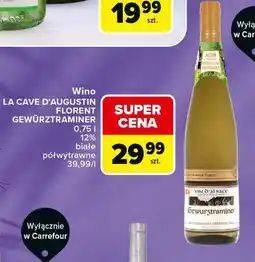 Carrefour Wino LA CAVE D'AUGUSTIN FLORENT GEWÜRZTRAMINER oferta