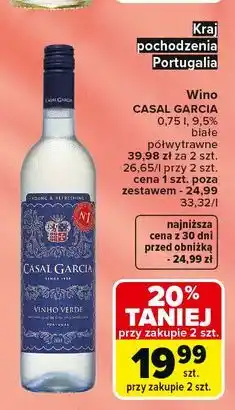 Carrefour Wino CASAL GARCIA oferta