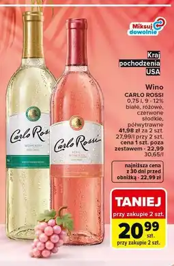 Carrefour Market Wino CARLO ROSSI oferta