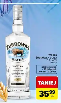 Carrefour Wódka ŻUBRÓWKA BIAŁA oferta