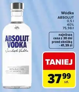 Carrefour Market Wódka ABSOLUT 0,5 l 40% oferta