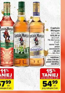 Carrefour Captain Morgan Sliced Apple, Spiced Gold 0.0% oferta
