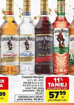 Carrefour Captain Morgan Spiced Gold, White Rum, Dark Rum, Tiki oferta