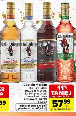 Carrefour Market Captain Morgan Spiced Gold / White Rum / Dark Rum / Mango & Pineapple / Sliced Apple oferta