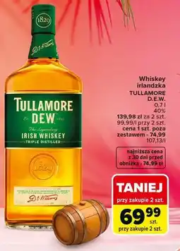 Carrefour Whiskey irlandzka TULLAMORE D.E.W oferta