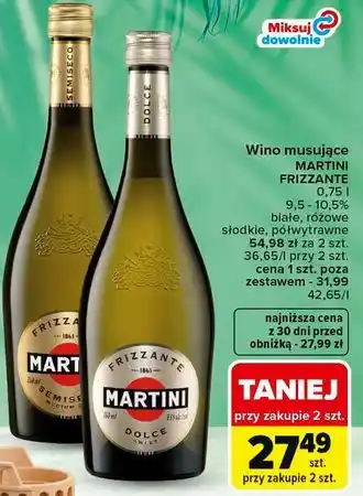 Carrefour Market Wino musujące Martini Frizzante oferta