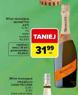 Carrefour Wino musujące Mionetto Asti oferta