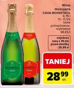 Carrefour Wino musujące Cava Monistrol oferta