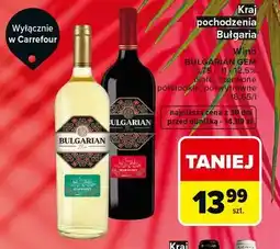 Carrefour Wino BULGARIAN GEM oferta